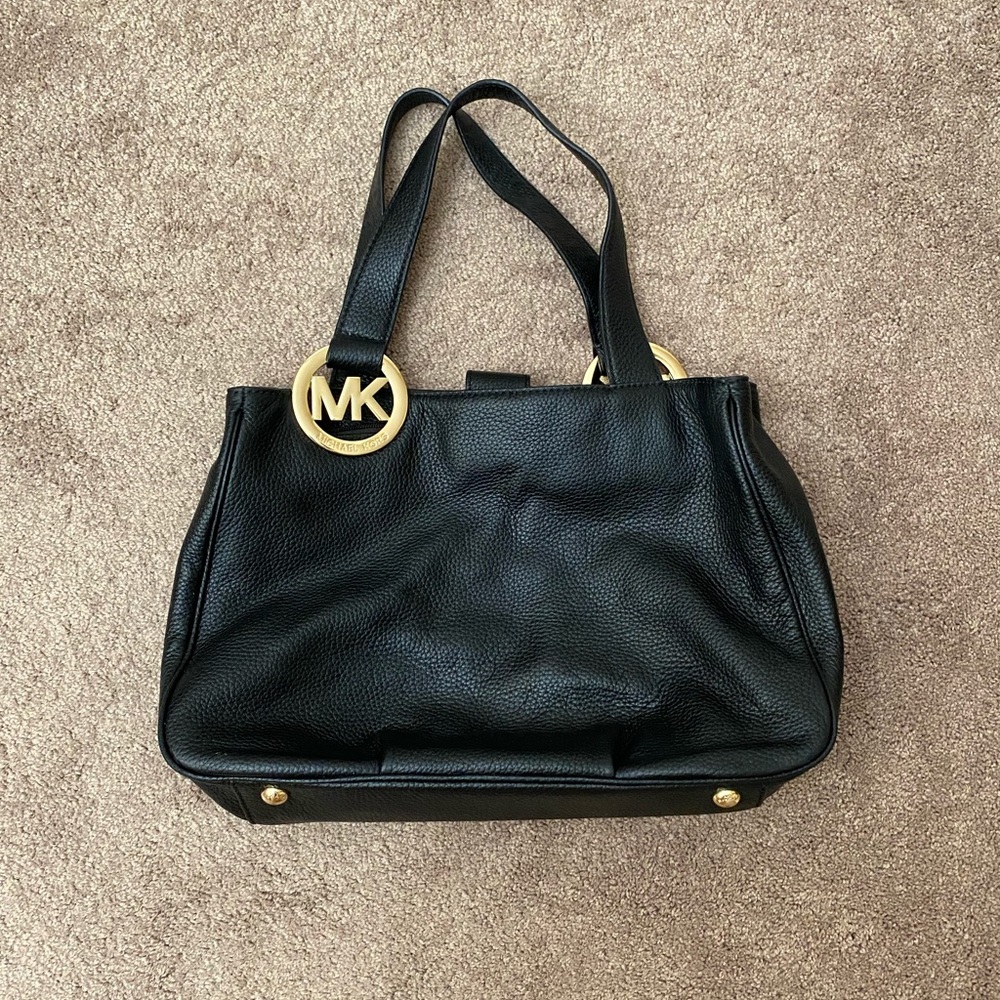 Michael Kors EUC No Flaws Black Tote Leather